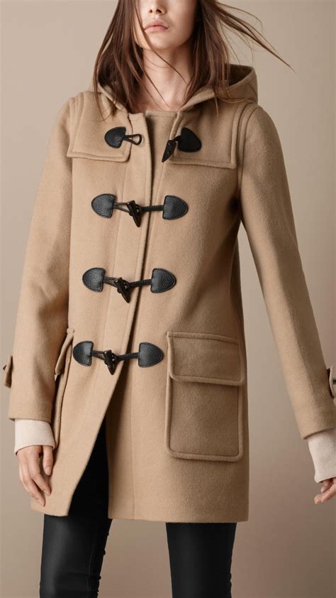 burberry plaid coat|burberry duffle coat women's.